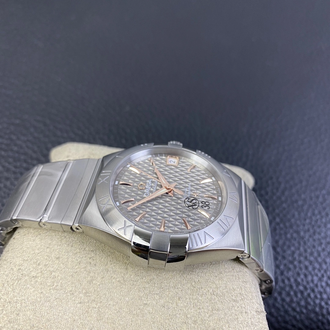 CBD Factory Omega Constellation Co-Axial 38mm Steel & Sedna Accents (123.10.38.21.02.002) 1:1 Super Clone -DD8500 Movement Neat 318